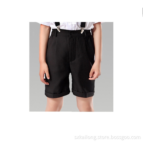 Boys' Polyester Black Short